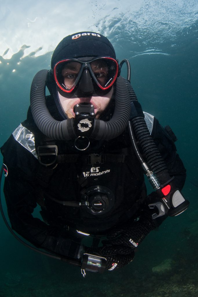 Diver With Lungfish Rebreather